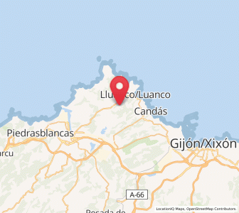 Map of Busto, Asturias