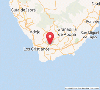 Map of Buzanada, Canary Islands