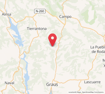 Map of Caballera, Aragon