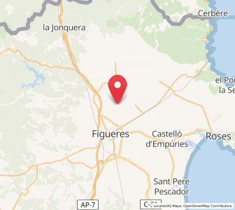 Map of Cabanes, Catalonia