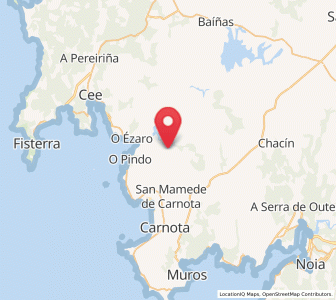 Map of Cabanude, Galicia