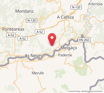 Map of Cabeiras, Galicia