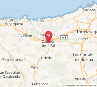 Map of Cabezón de la Sal, Cantabria