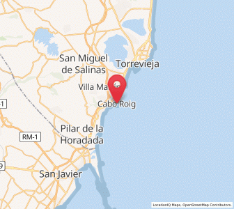 Map of Cabo Roig, Valencia
