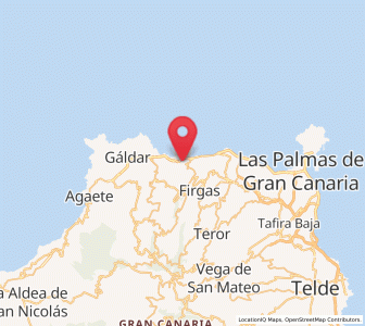 Map of Cabo Verde, Canary Islands