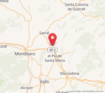 Map of Cabra del Camp, Catalonia