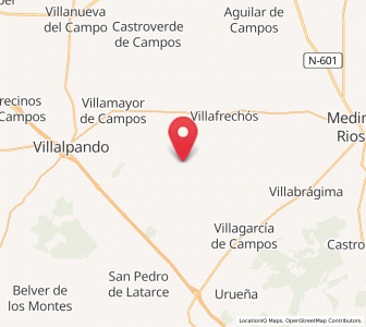 Map of Cabreros del Monte, Castille and León