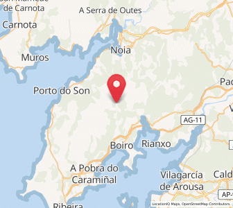 Map of Cadarnojo, Galicia
