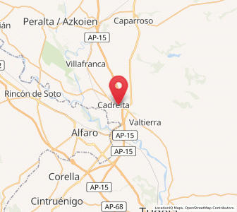 Map of Cadreita, Navarre