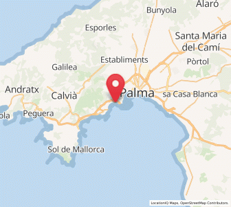 Map of Cala Mayor, Balearic Islands