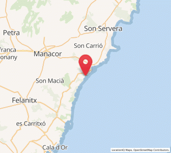 Map of Cala Mendia, Balearic Islands