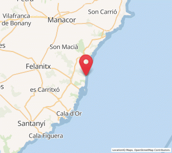 Map of Cala Murada, Balearic Islands