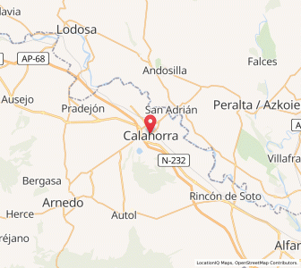Map of Calahorra, La Rioja