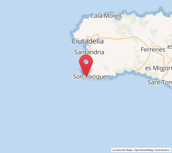 Map of Cala'n Bosch, Balearic Islands