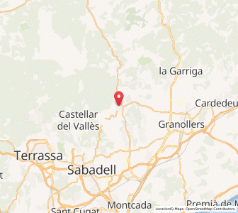 Map of Caldes de Montbui, Catalonia