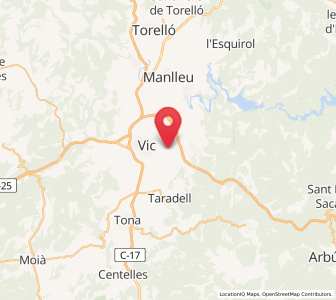Map of Calldetenes, Catalonia