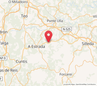 Map of Callobre, Galicia