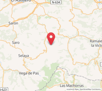 Map of Calseca, Cantabria