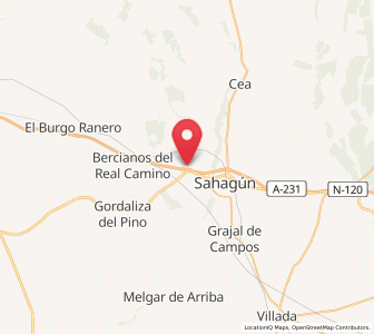 Map of Calzada del Coto, Castille and León