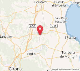 Map of Camallera, Catalonia