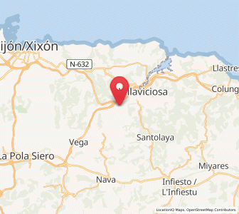 Map of Camoca de Arriba, Asturias