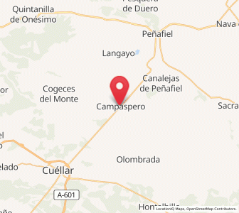 Map of Campaspero, Castille and León