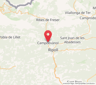 Map of Campdevànol, Catalonia