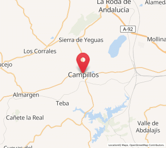 Map of Campillos, Andalusia
