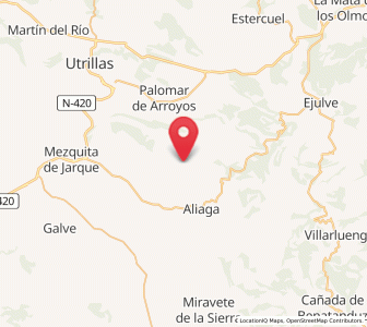 Map of Campos, Aragon
