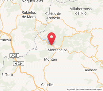 Map of Campos de Arenoso, Valencia