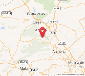 Map of Cañada de Gil, Murcia