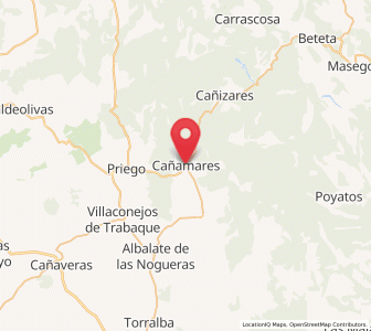 Map of Cañamares, Castille-La Mancha