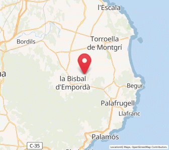 Map of Canapost, Catalonia