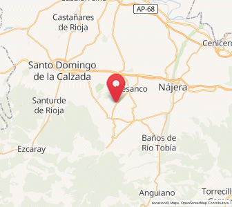 Map of Cañas, La Rioja
