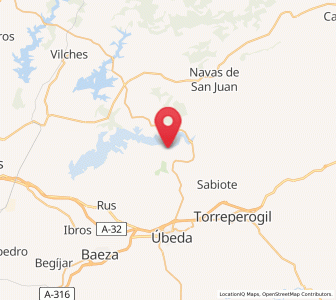Map of Cañavera, Andalusia
