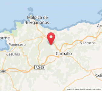 Map of Cances da Vila, Galicia