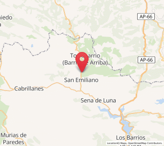 Map of Candemuela, Castille and León