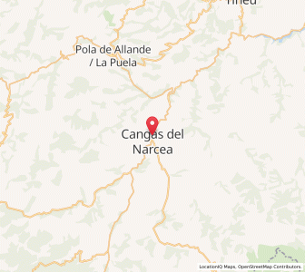 Map of Cangas del Narcea, Asturias