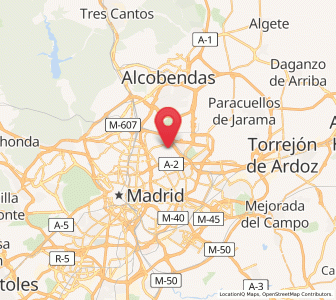 Map of Canillas, Madrid