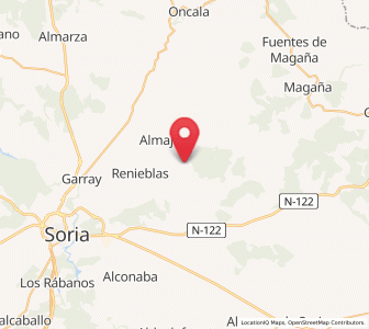 Map of Canos, Castille and León