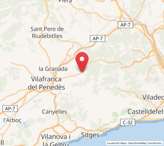 Map of Cantallops, Catalonia