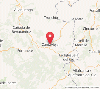 Map of Cantavieja, Aragon