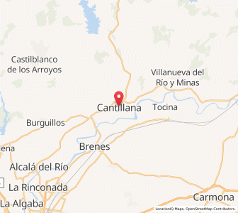 Map of Cantillana, Andalusia