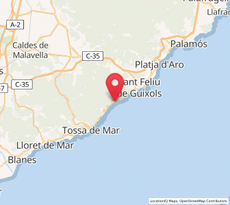 Map of Canyet, Catalonia