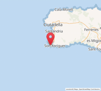 Map of Cap d'Artrutx, Balearic Islands