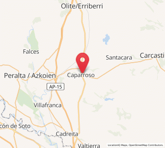 Map of Caparroso, Navarre