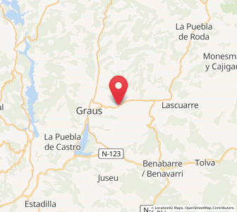 Map of Capella, Aragon