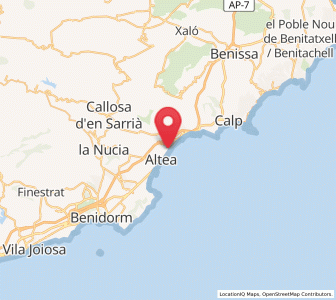 Map of Capnegret, Valencia