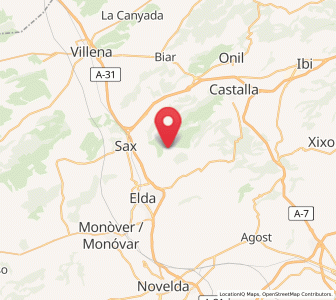Map of Caprala, Valencia