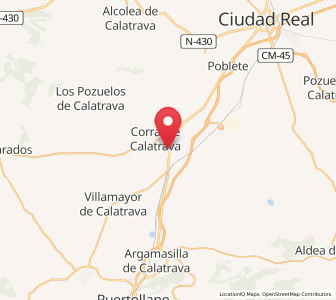 Map of Caracuel, Castille-La Mancha
